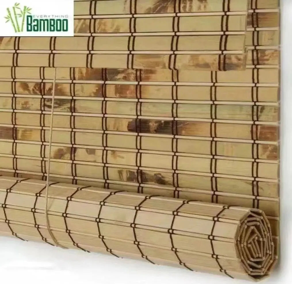 Custom Made Tortoiseshell Bamboo Blind Bamboo Curtain Bamboo Screen Rolling Blinds Panel Privacy Customization Size