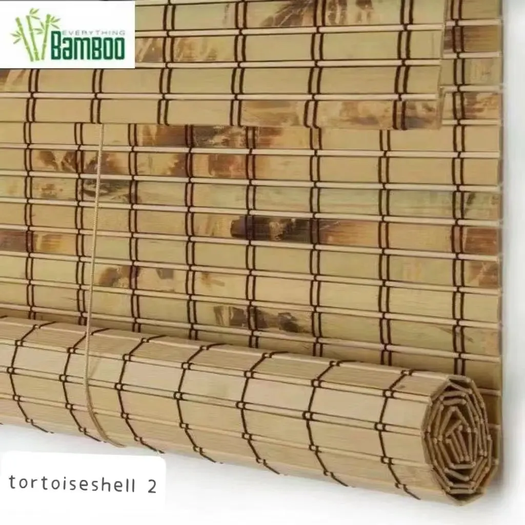 Custom Made Tortoiseshell Bamboo Blind Bamboo Curtain Bamboo Screen Rolling Blinds Panel Privacy Customization Size