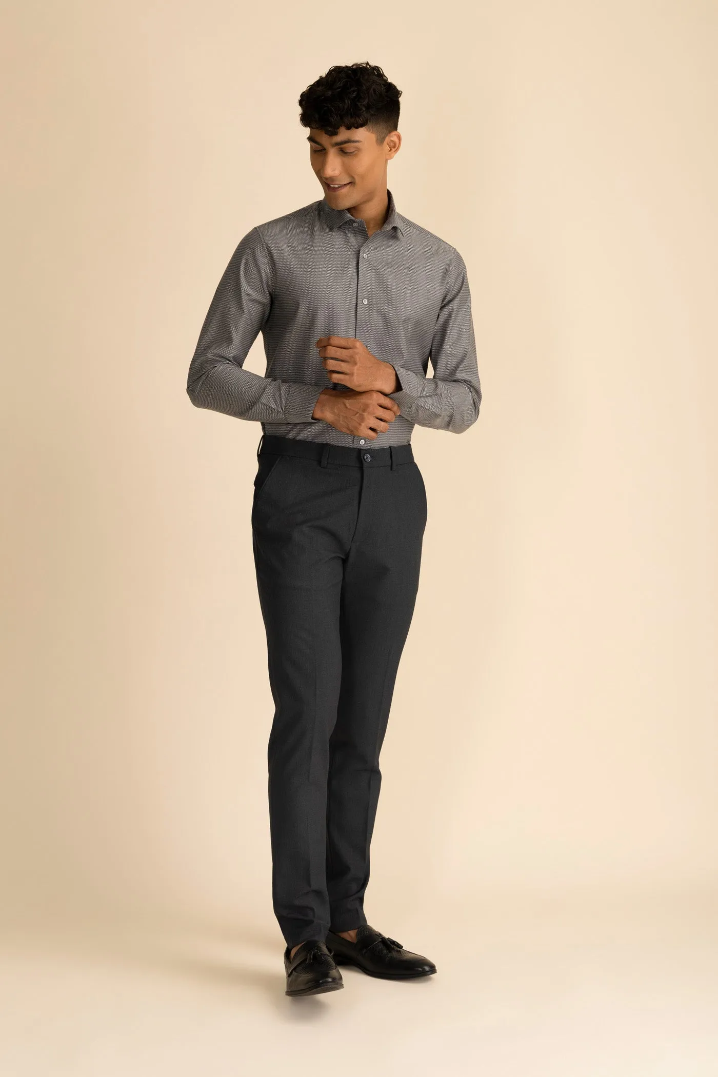 Dark Grey Formal Trousers