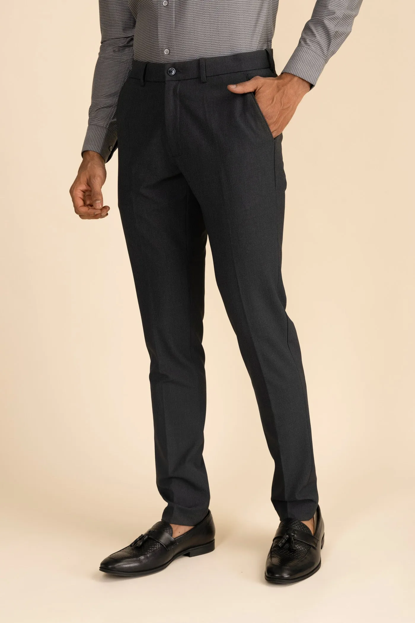 Dark Grey Formal Trousers