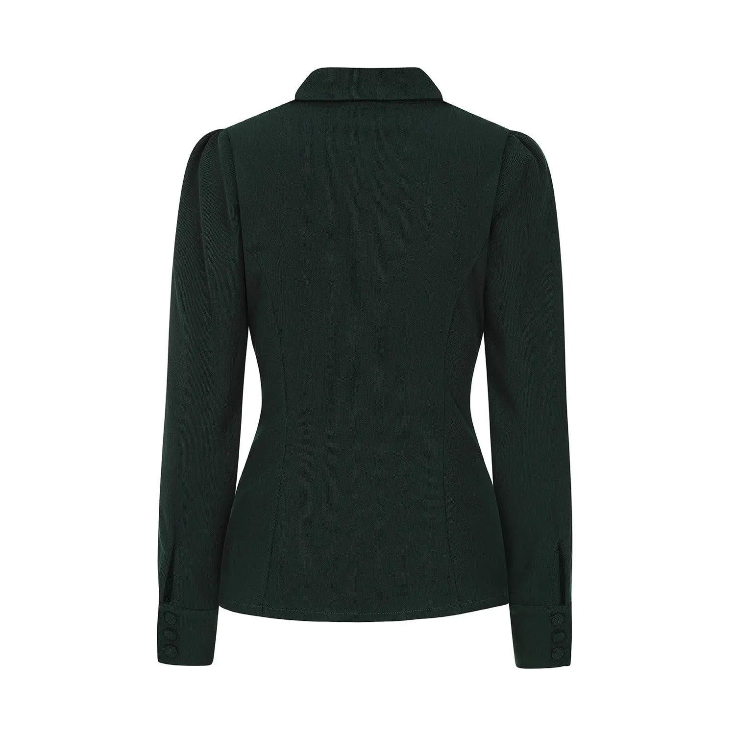 Deep Green Long Sleeve Shirt Top