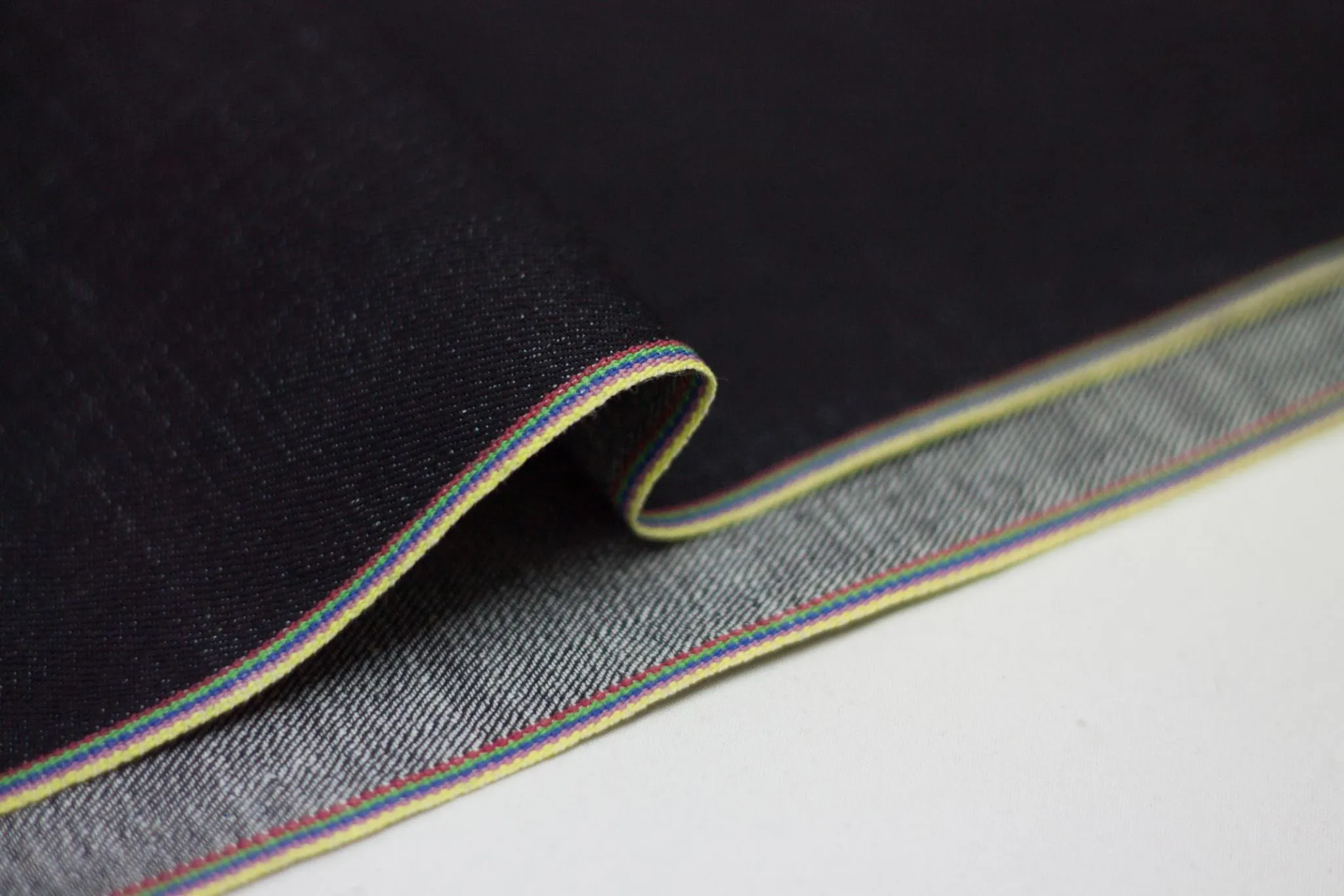 DEEP INDIGO RAINBOW STRETCH SELVEDGE DENIM