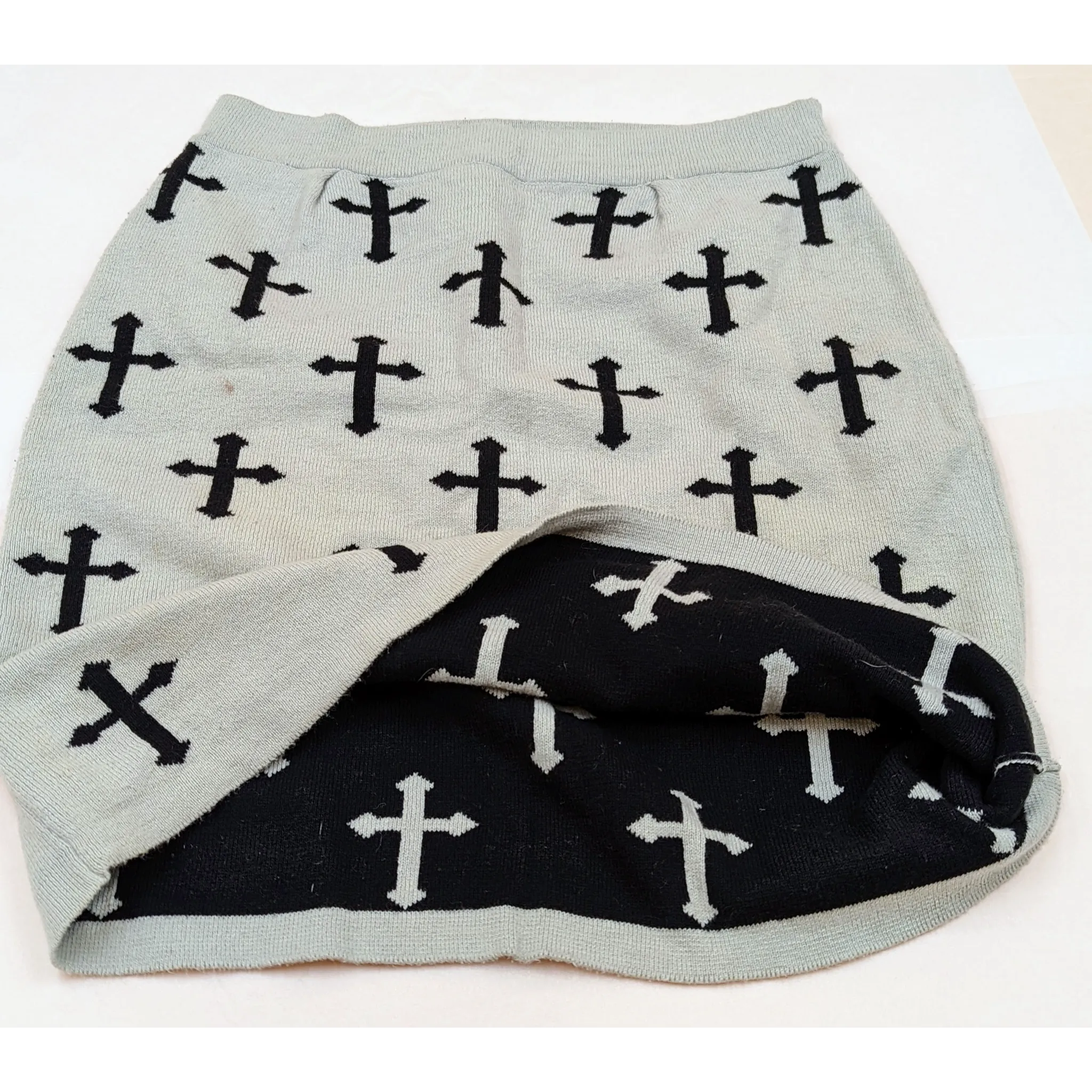 Dex Bodycon Skirt with Crosses