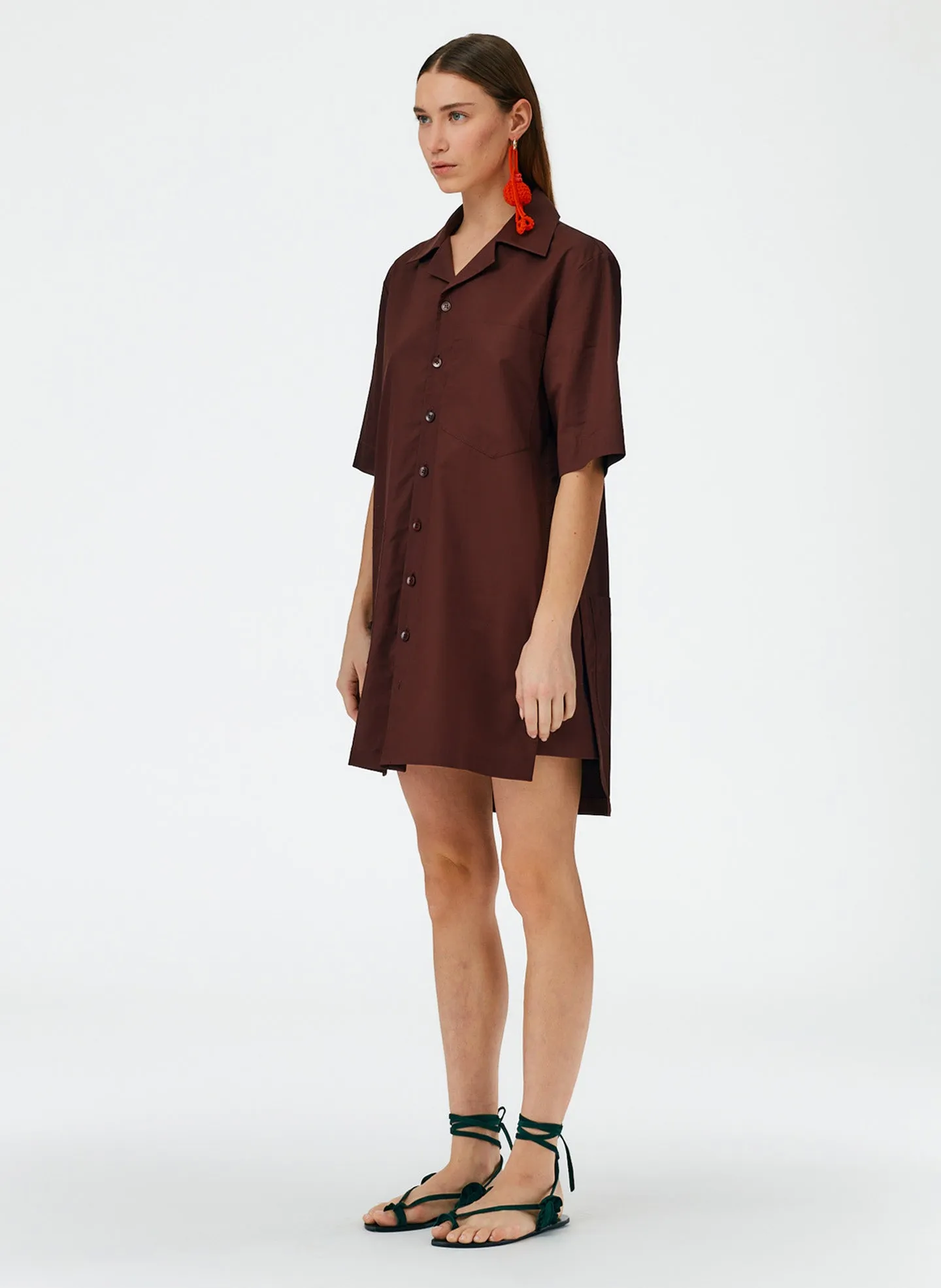 Eco Poplin Camp Dress