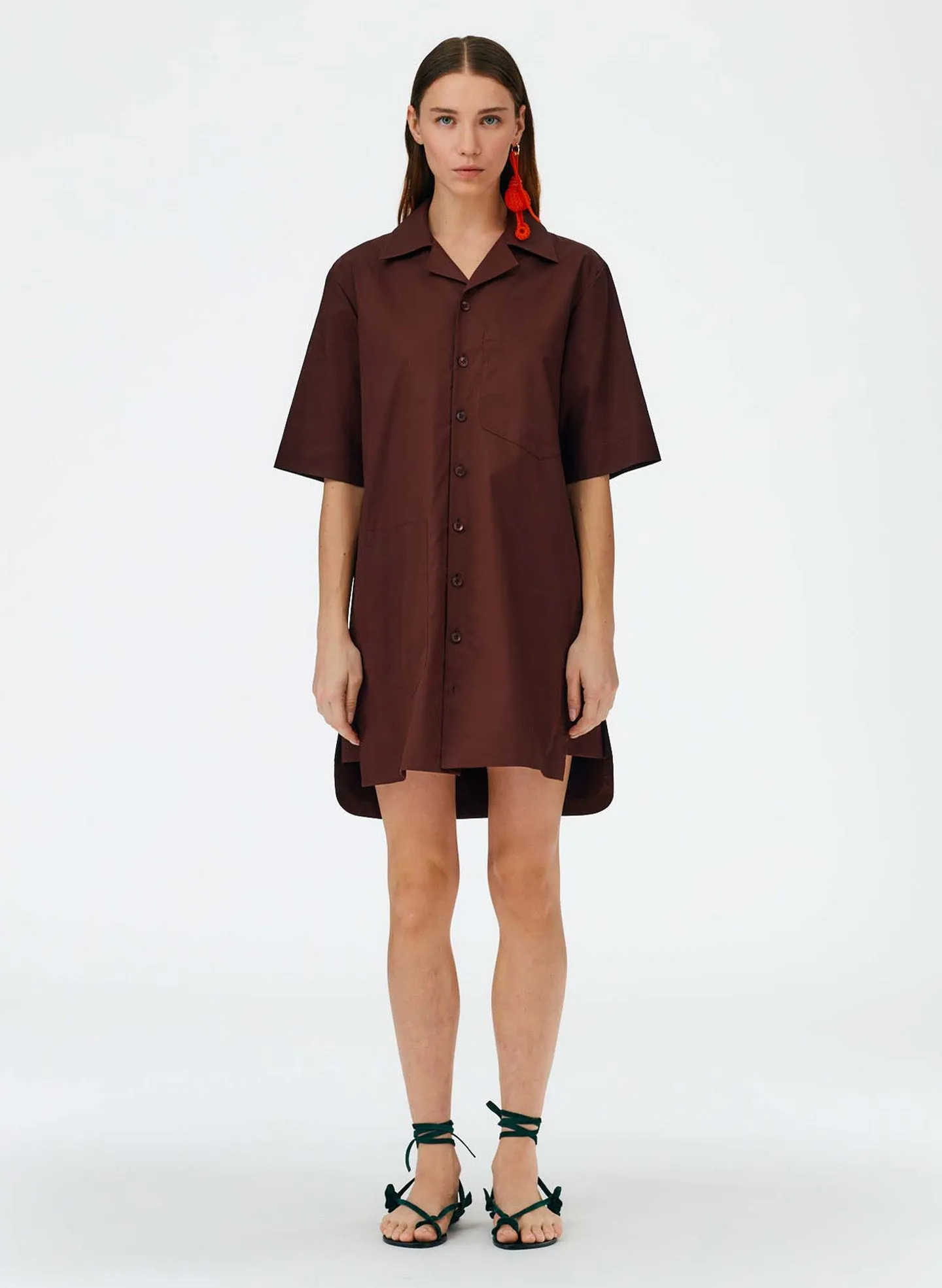 Eco Poplin Camp Dress