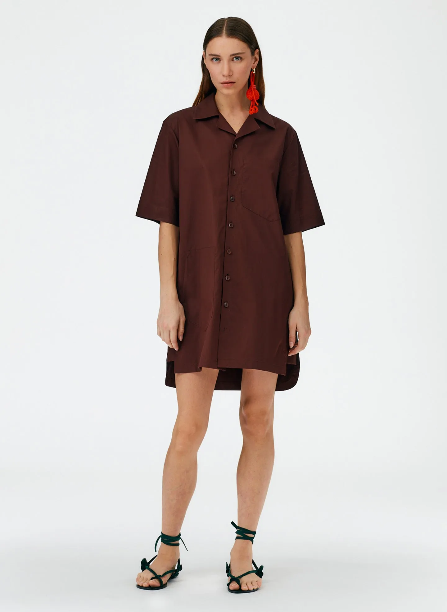 Eco Poplin Camp Dress