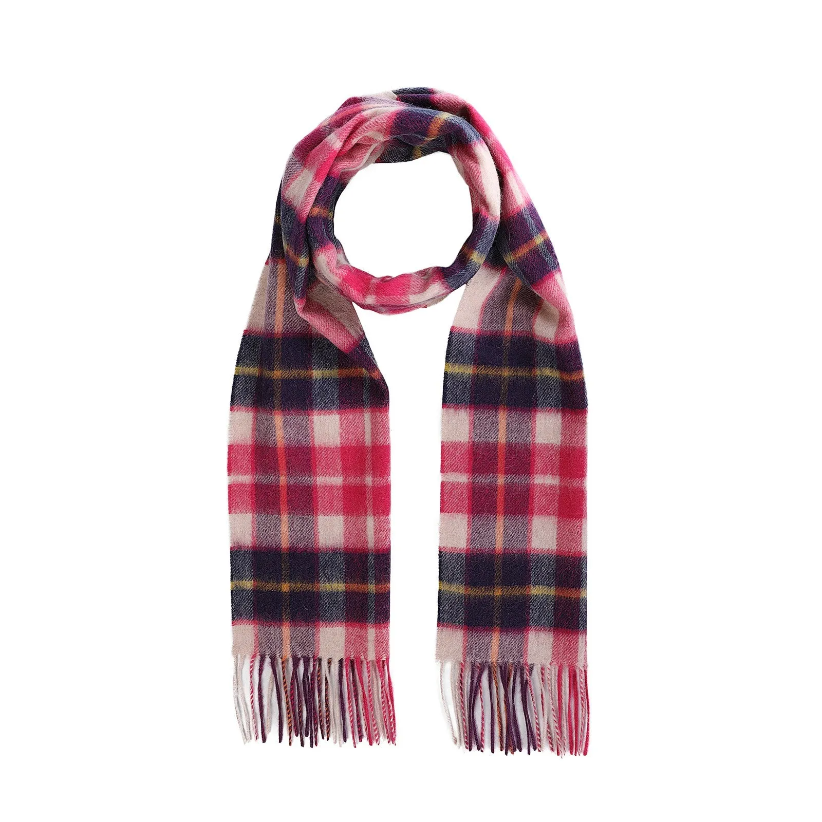 Edinburgh 100% Lambswool Tartan Scarf Cragg Check Eminence