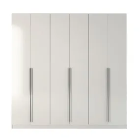 Eldridge 4- Drawer He/She Freestanding Armoire in White Gloss