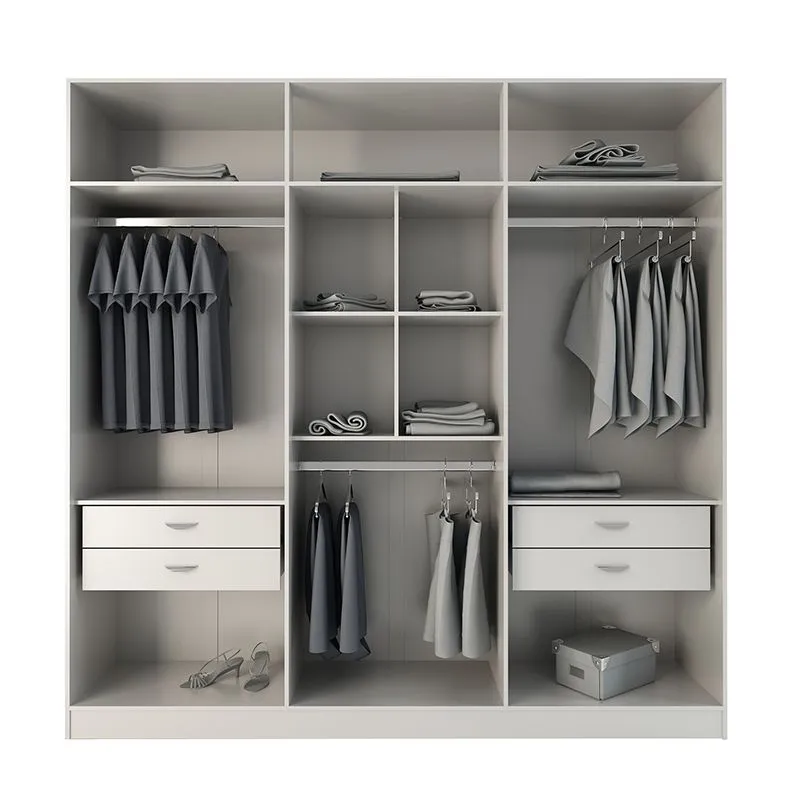 Eldridge 4- Drawer He/She Freestanding Armoire in White Gloss