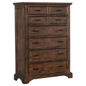 Elk Grove Rustic Eight Drawer Chest