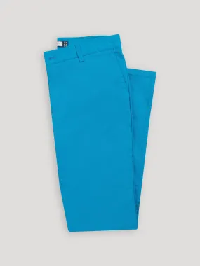 Everyday Pants | Modern Fit | 100% Cotton | Stretch | Tapered Bottom | Color: Turquoise