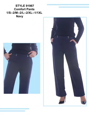 Evidence Style 91967 Comfort Pants In NAVY for Women