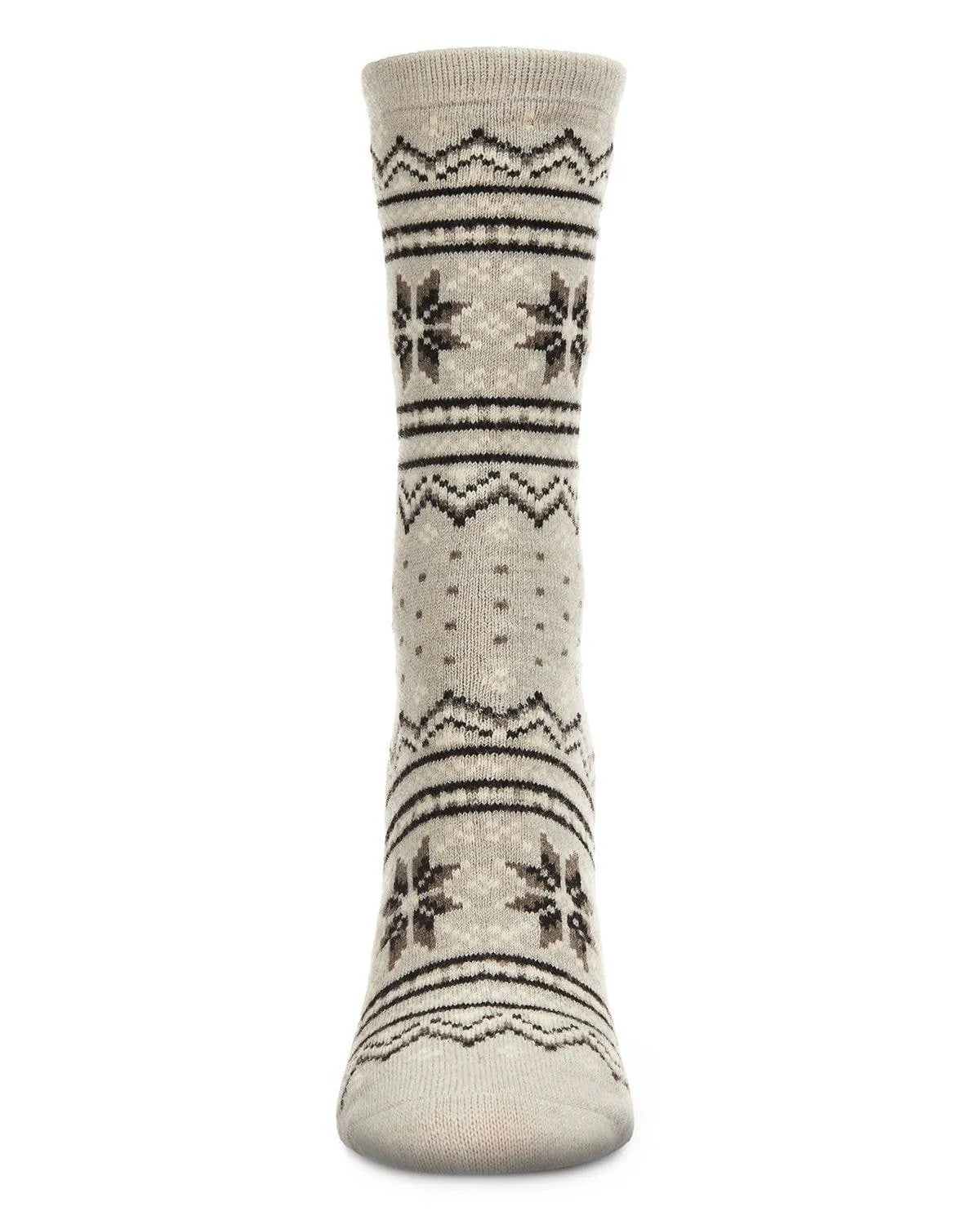 fairisle cashmere crew socks