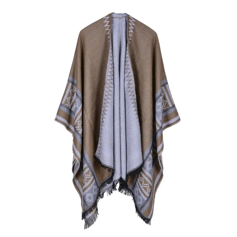 Fashion Winter Poncho Scarf - 6 Colors