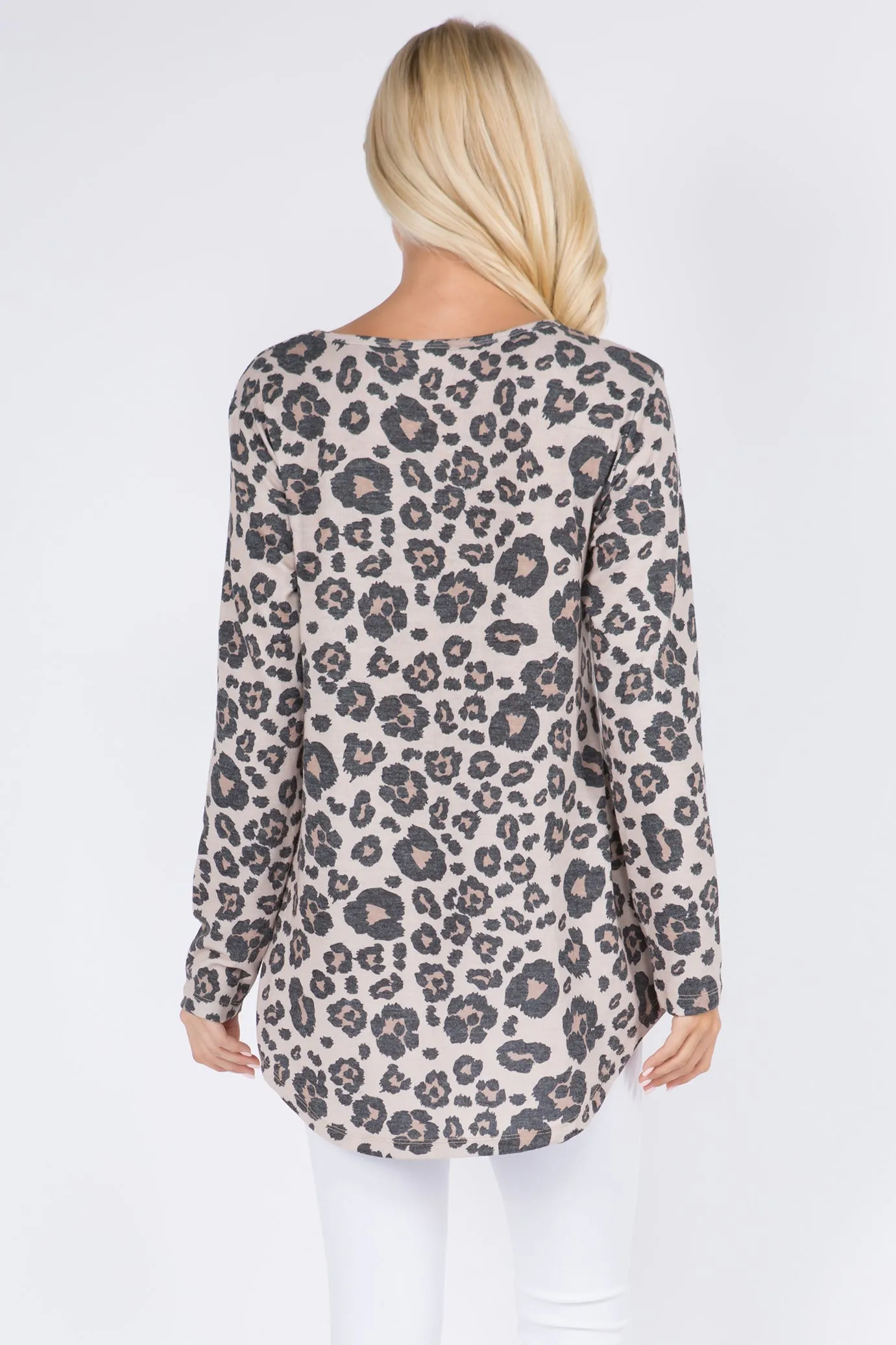 Fierce Leopard Print Tunic Top