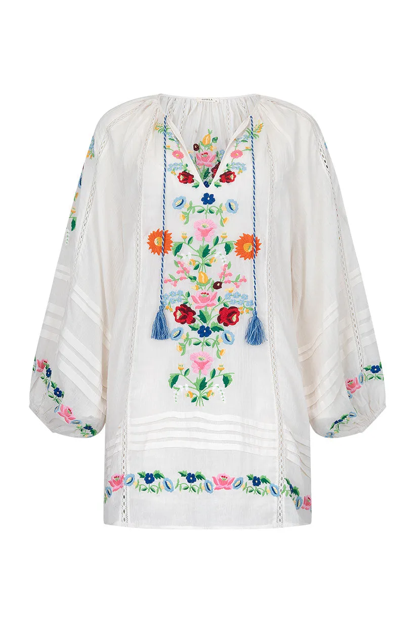 Florapaloosa Embroidered Tunic Dress