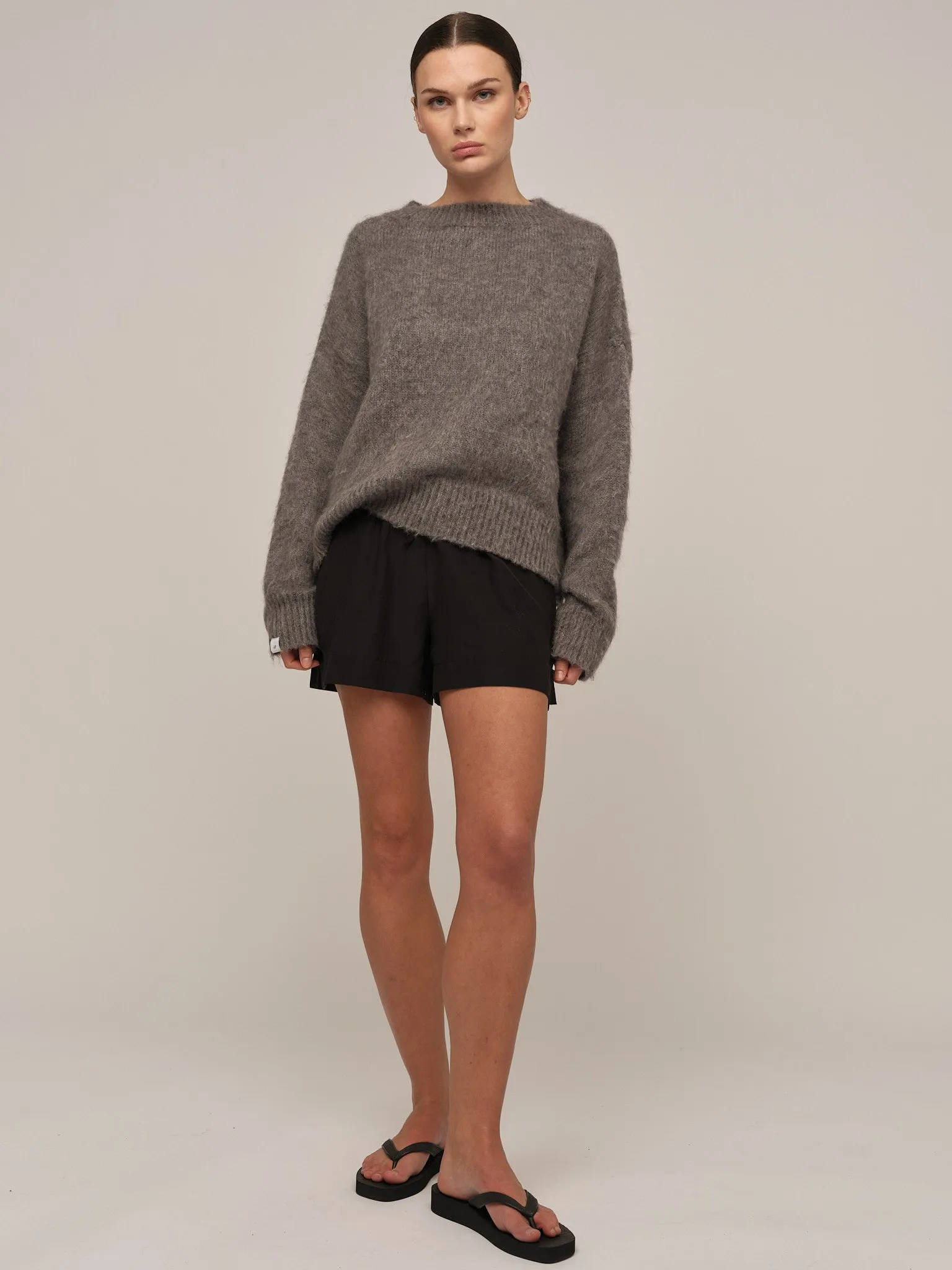 Florie Brushed Sweater - Dk Grey