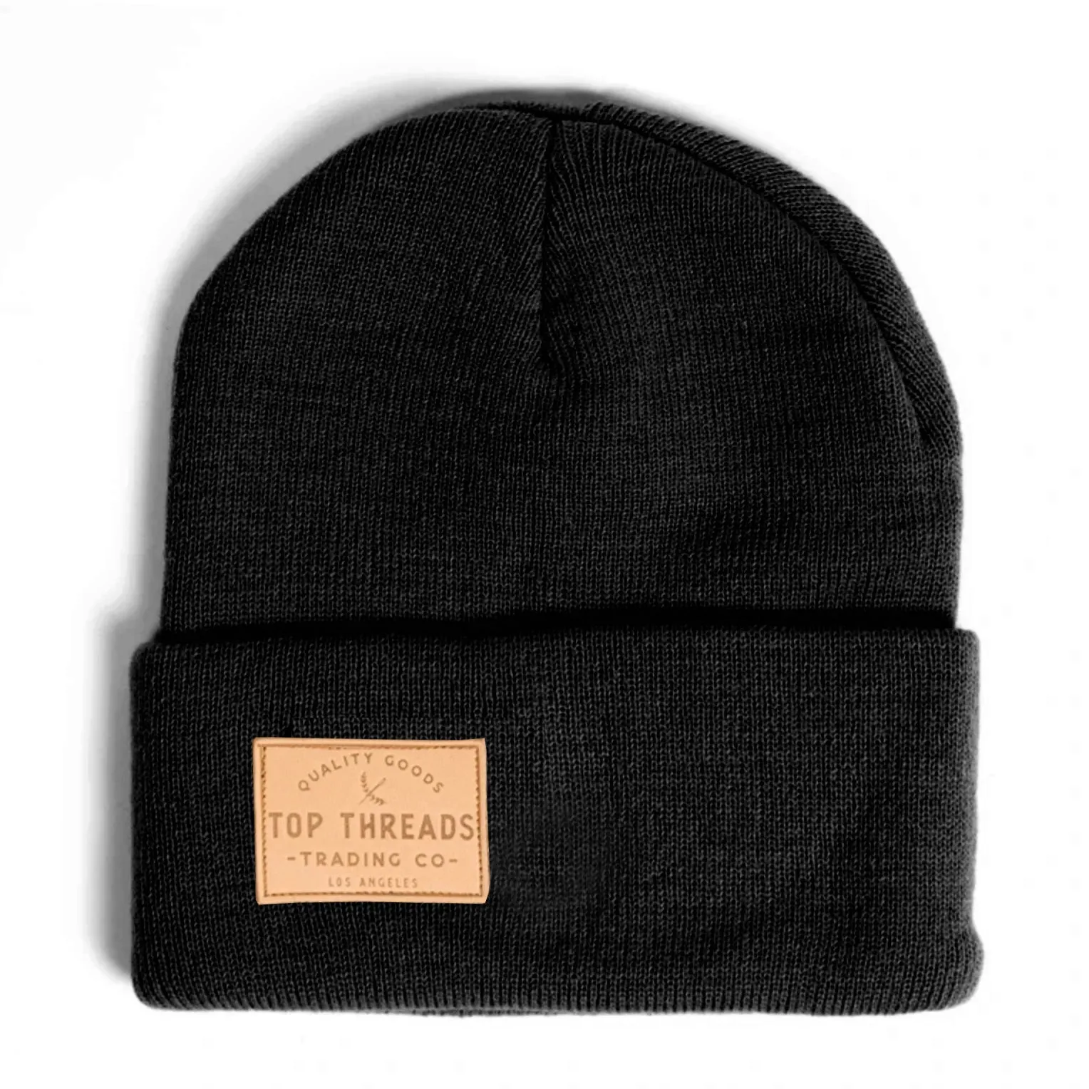 Fold Cuffed Beanie- Black