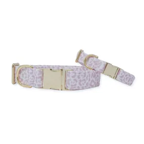 French Lavender Rosette Classic Dog Collar