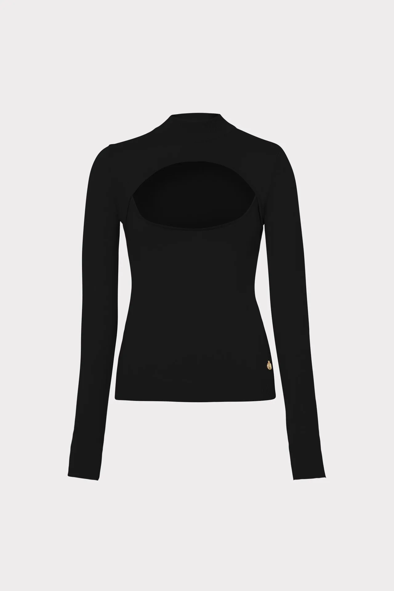 Front Cut Out Turtleneck