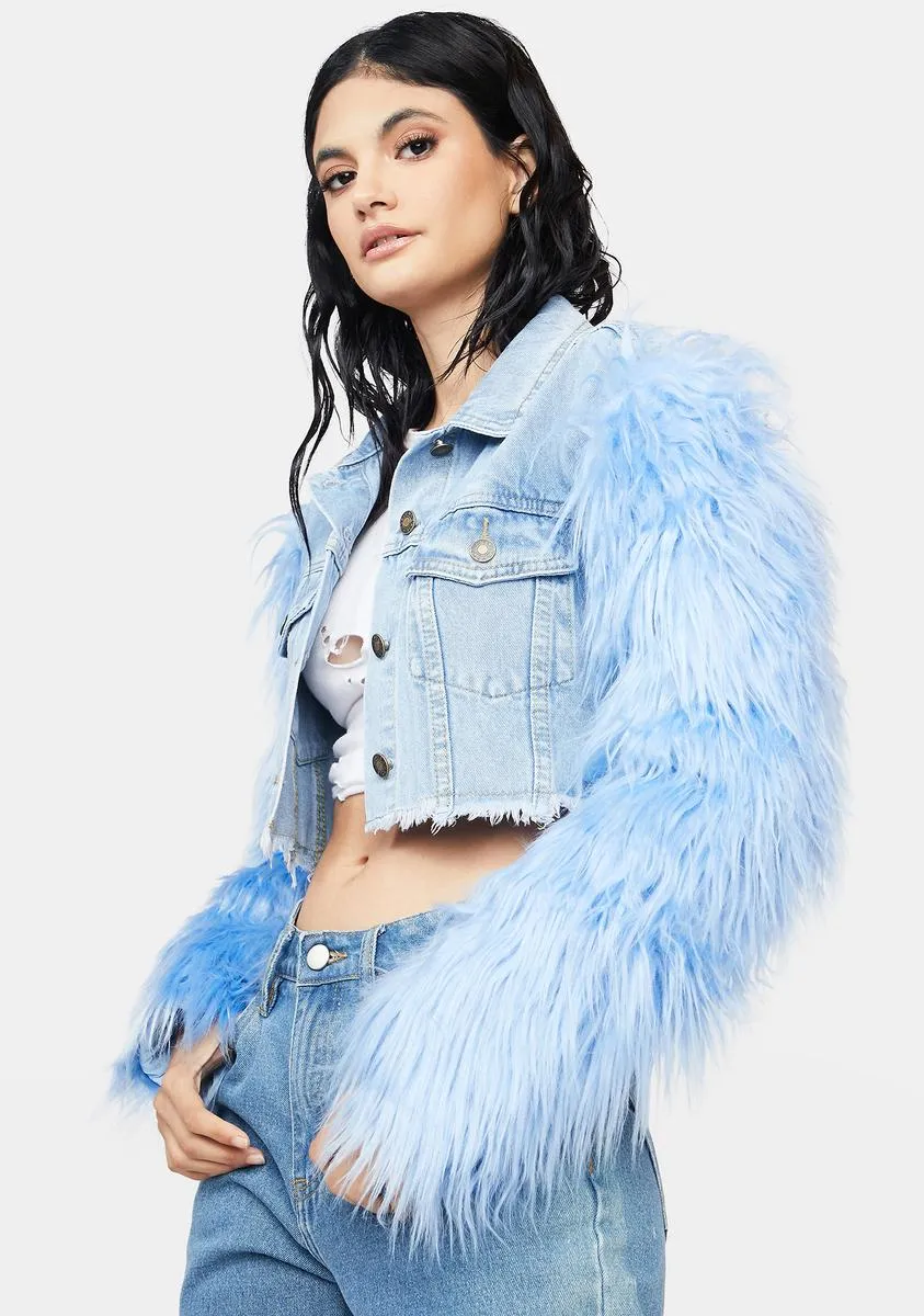 Full Of Moxie Cropped Denim Jacket