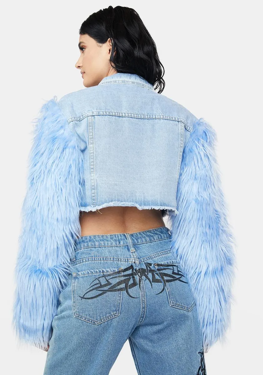 Full Of Moxie Cropped Denim Jacket