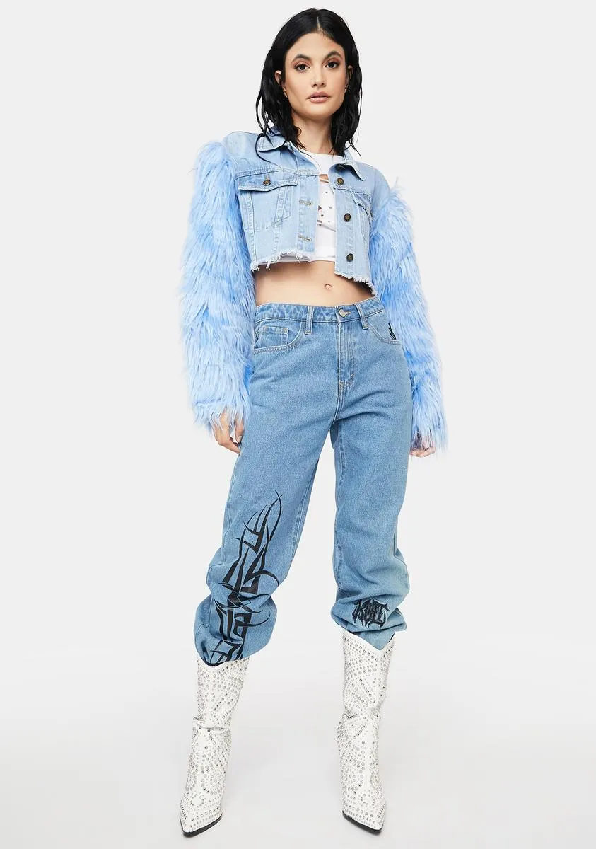 Full Of Moxie Cropped Denim Jacket