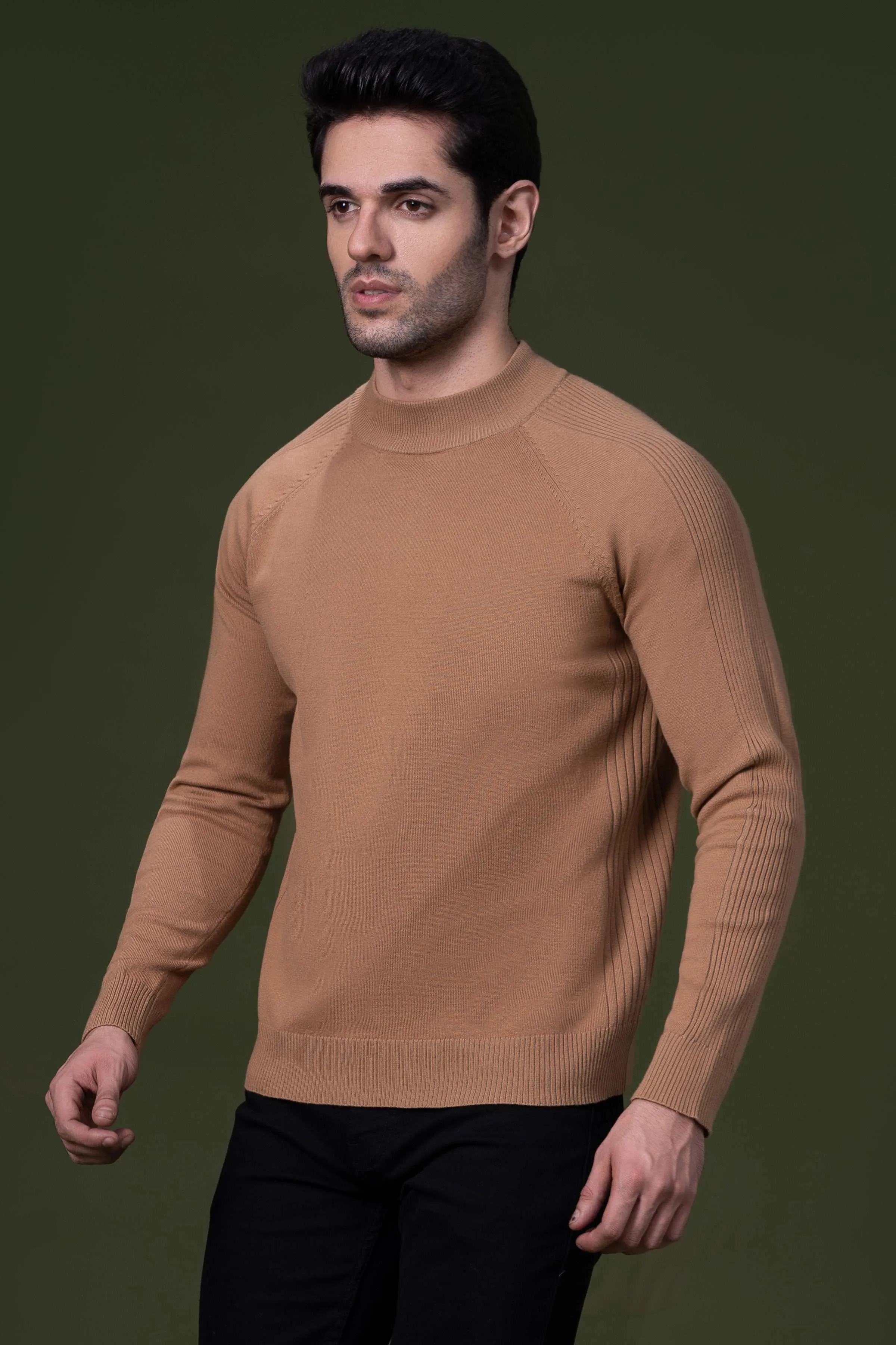 FULL SLEEVE SWEATER KHAKI