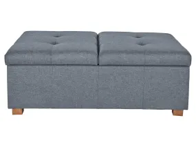 Grey Double Storage Ottoman