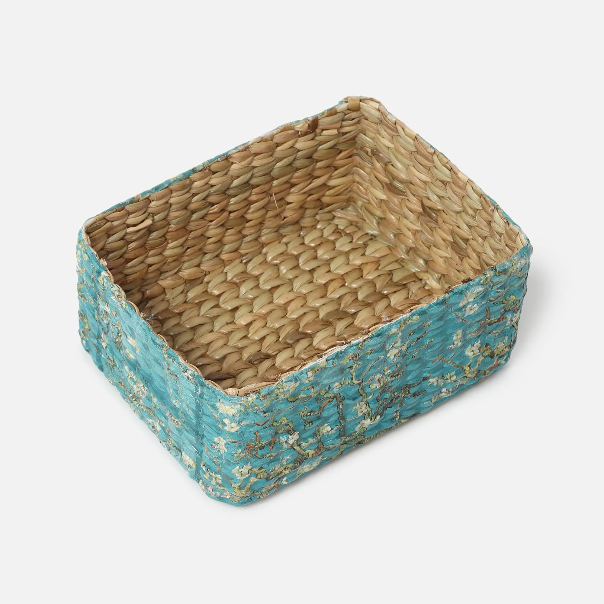 Habere India-All the Cultures Fabricating India Jute Storage Baskets | Cane or Bamboo Basket | Wicker Basket as Gift Hamper Basket | Rattan Wardrobe Basket (Multi Color 15)