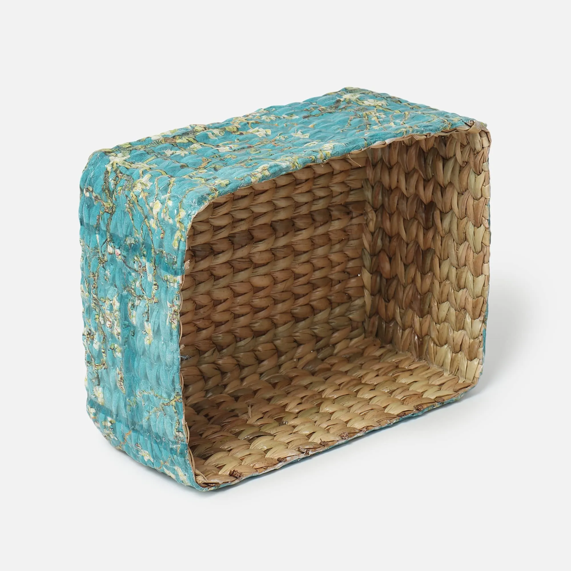 Habere India-All the Cultures Fabricating India Jute Storage Baskets | Cane or Bamboo Basket | Wicker Basket as Gift Hamper Basket | Rattan Wardrobe Basket (Multi Color 15)