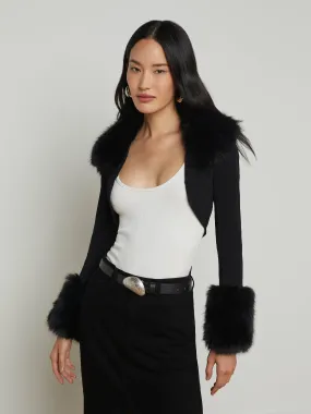 Haru Faux Fur Shrug