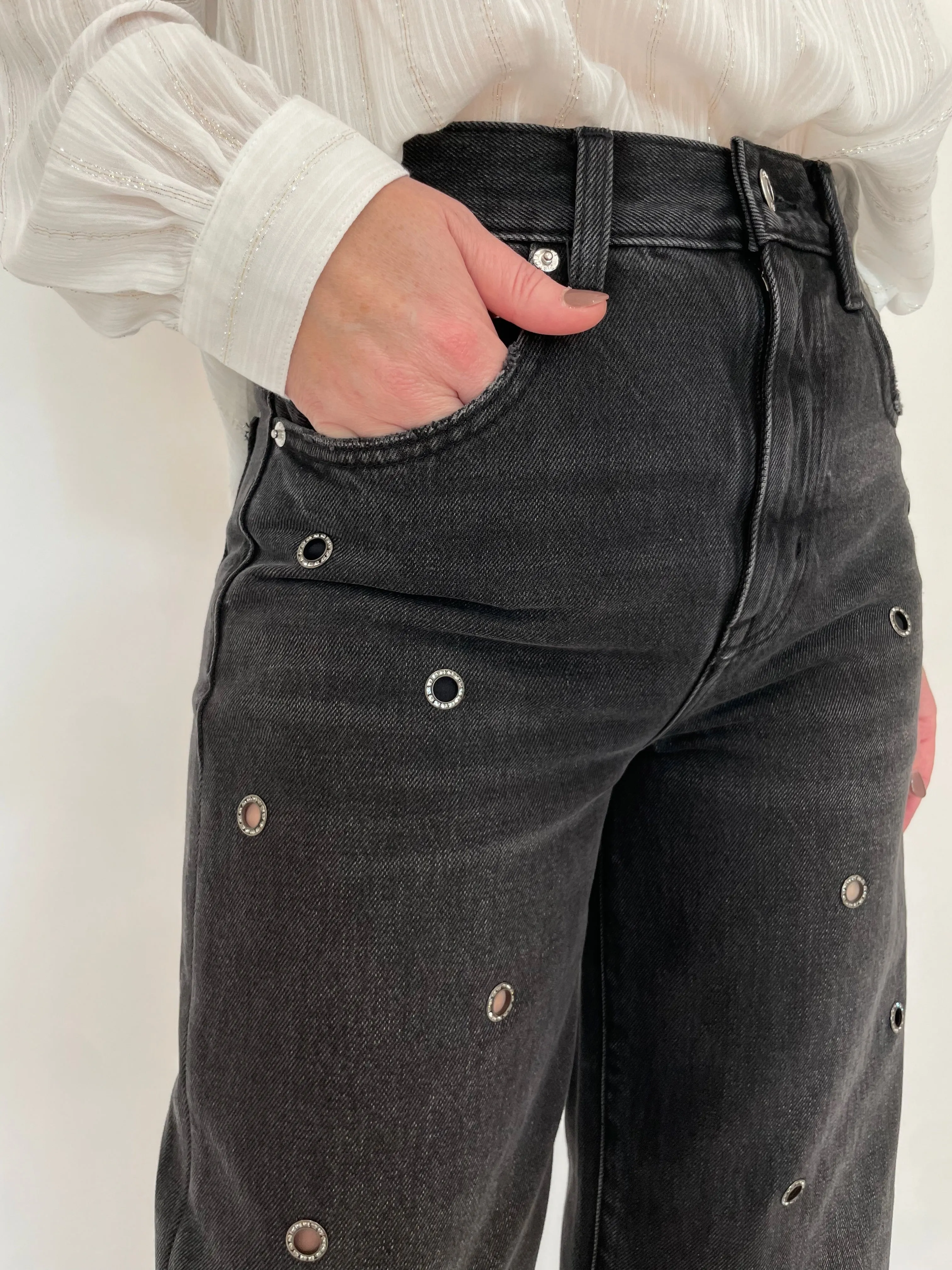 Hendrix High-Rise Baggy Jeans - Glamour