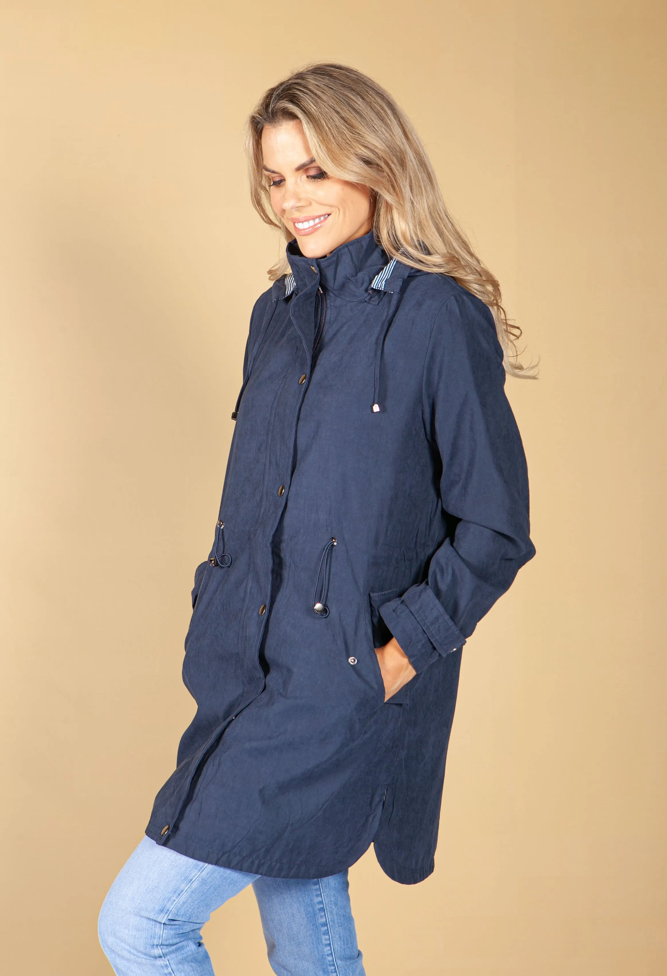 Hooded Parka in Navy