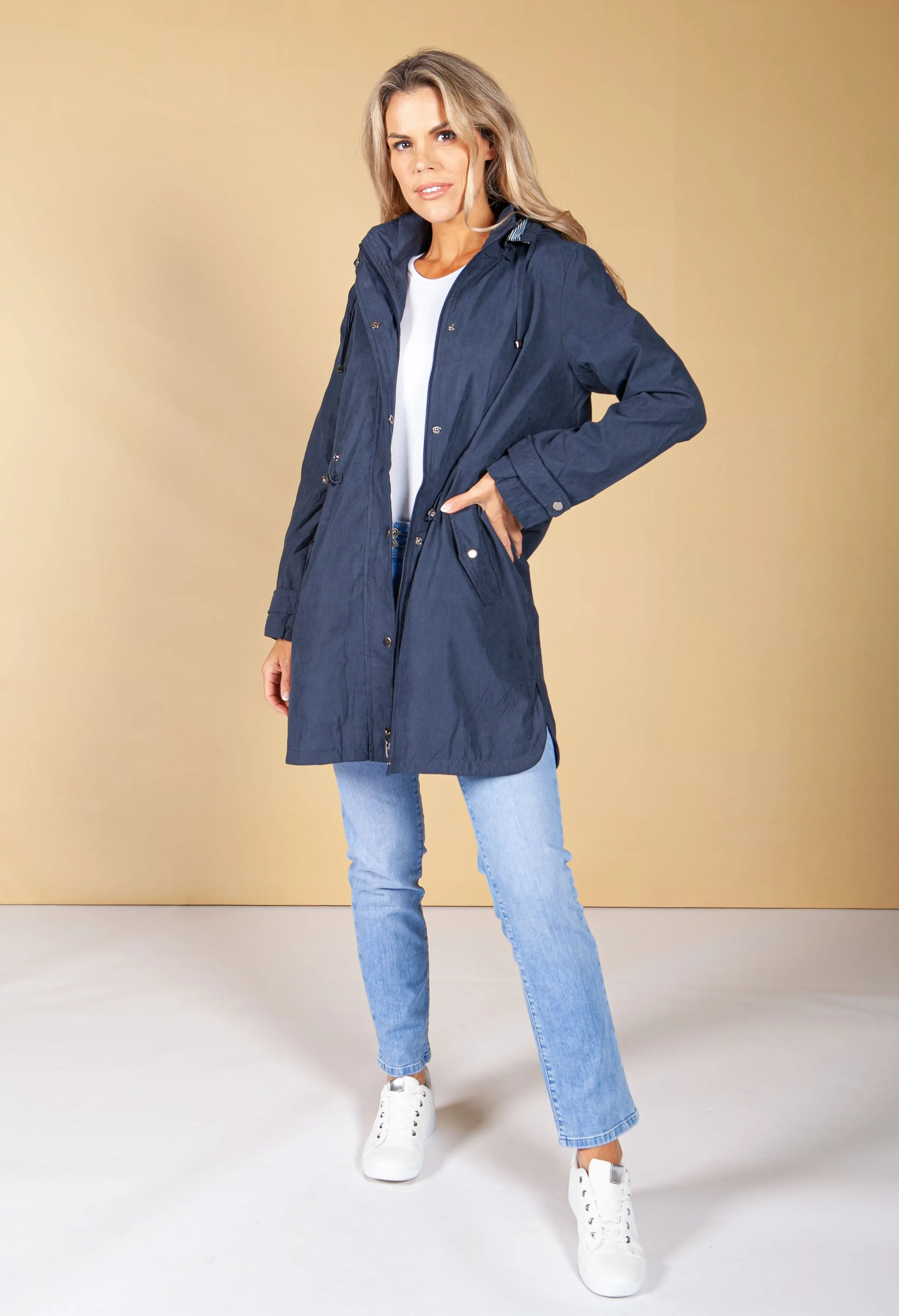 Hooded Parka in Navy