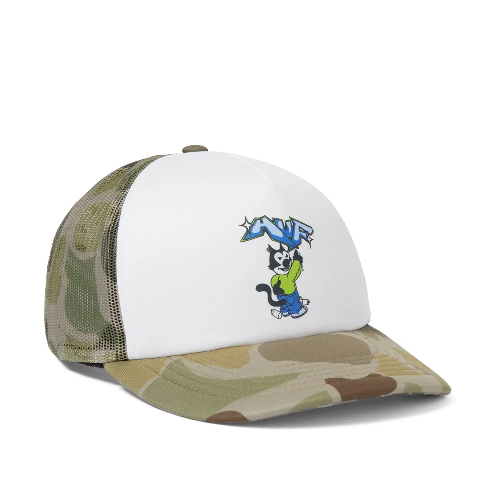 Huf Bad Cat Trucker Cap Camo