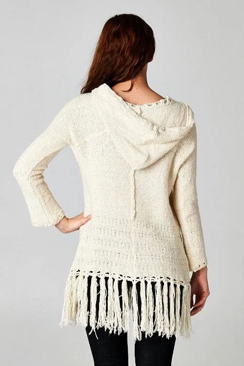 Jane Fringe Tunic Sweater