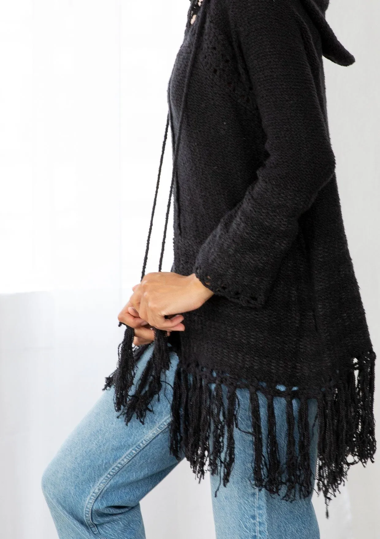 Jane Fringe Tunic Sweater