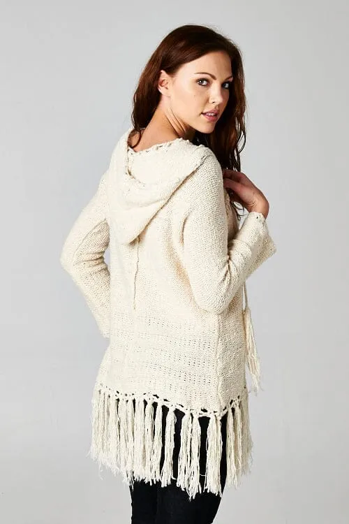 Jane Fringe Tunic Sweater