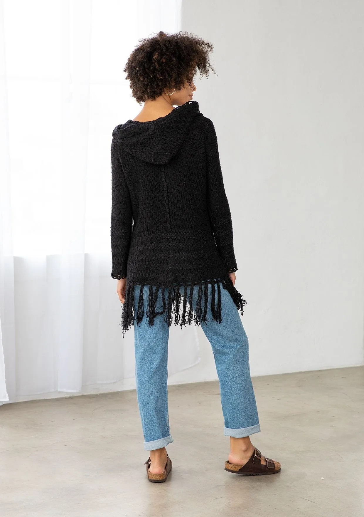 Jane Fringe Tunic Sweater