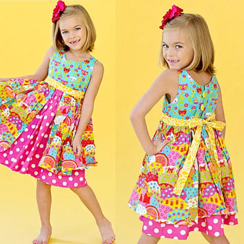 *Jelly the Pug* Girls Summer Dress V