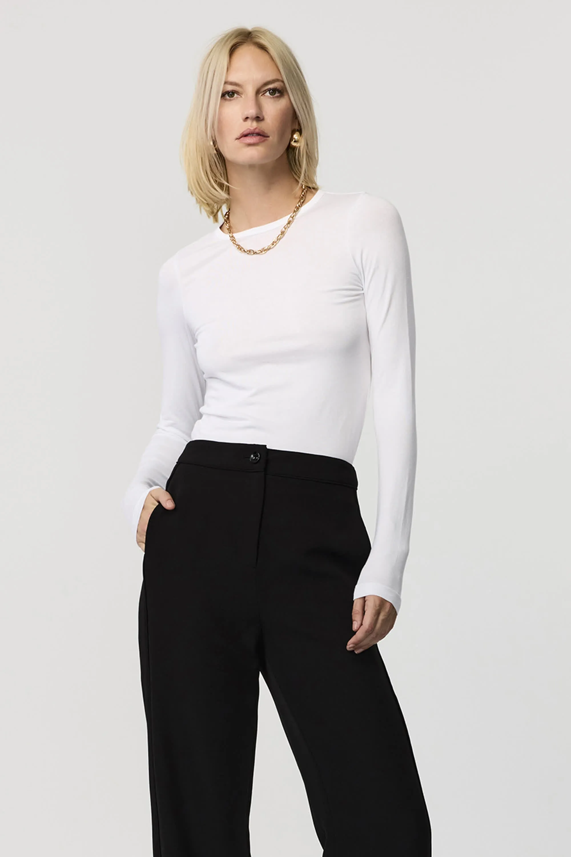 Jenna Cotton Long Sleeve T-Shirt