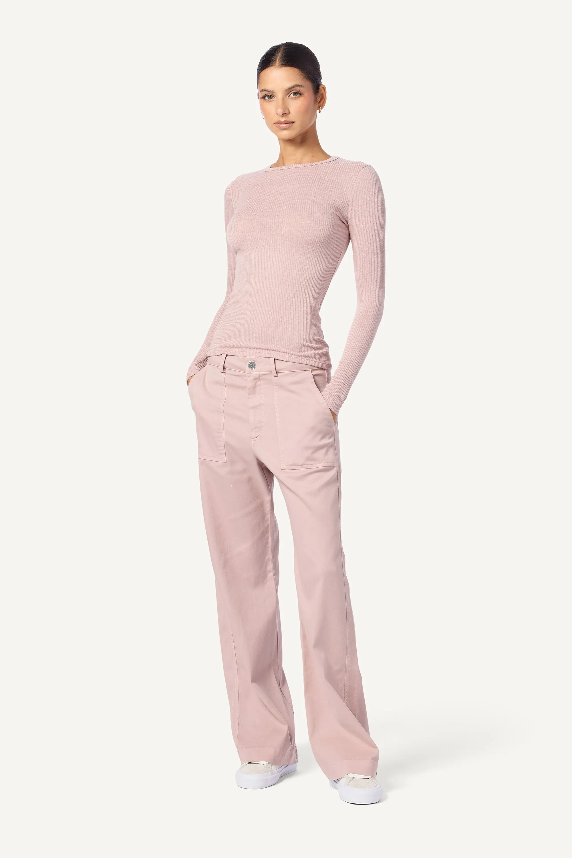 JOLENE FULL LENGTH UTILITY PANT | ADOBE ROSE