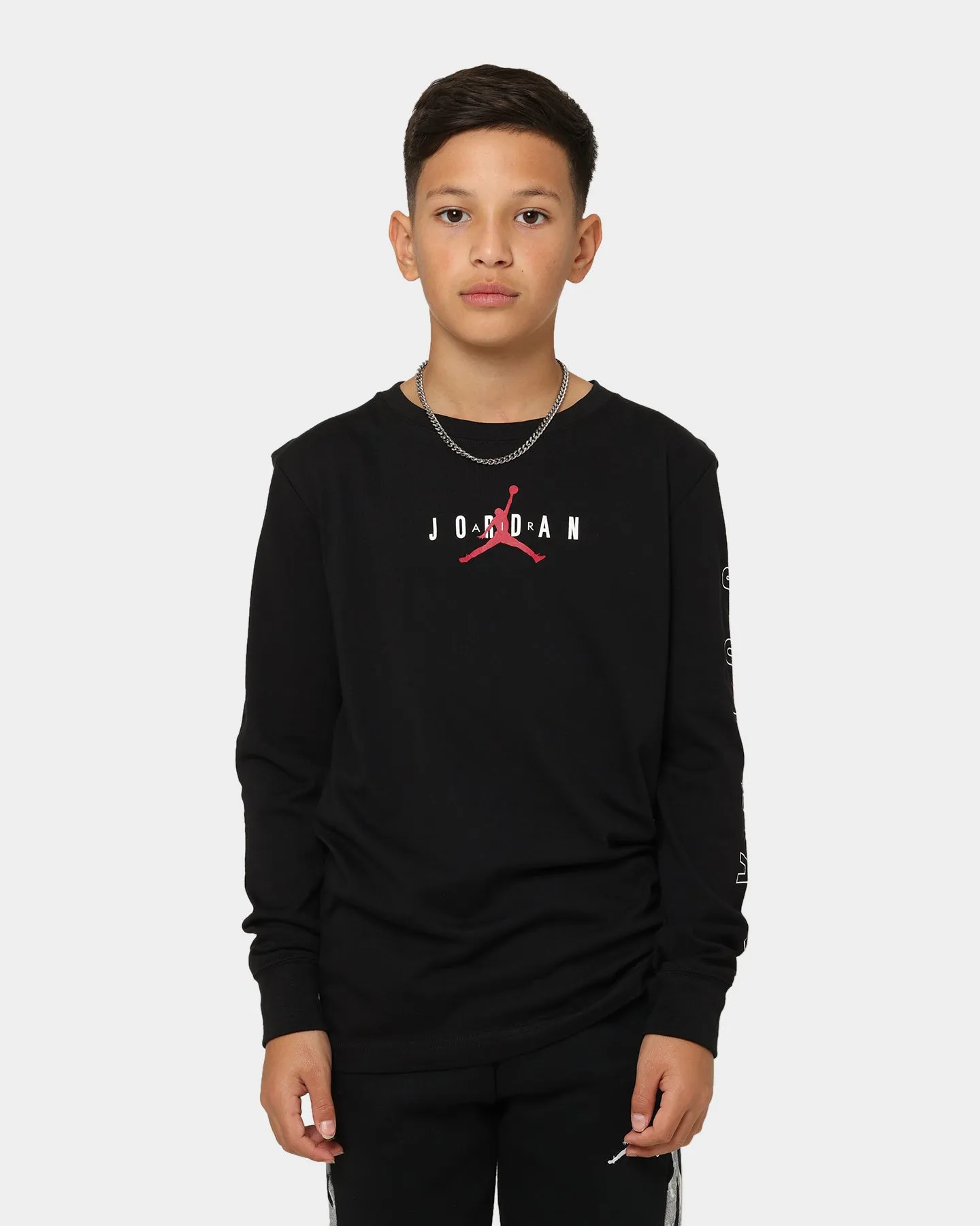 Jordan Kids' City To City Long Sleeve T-Shirt Black