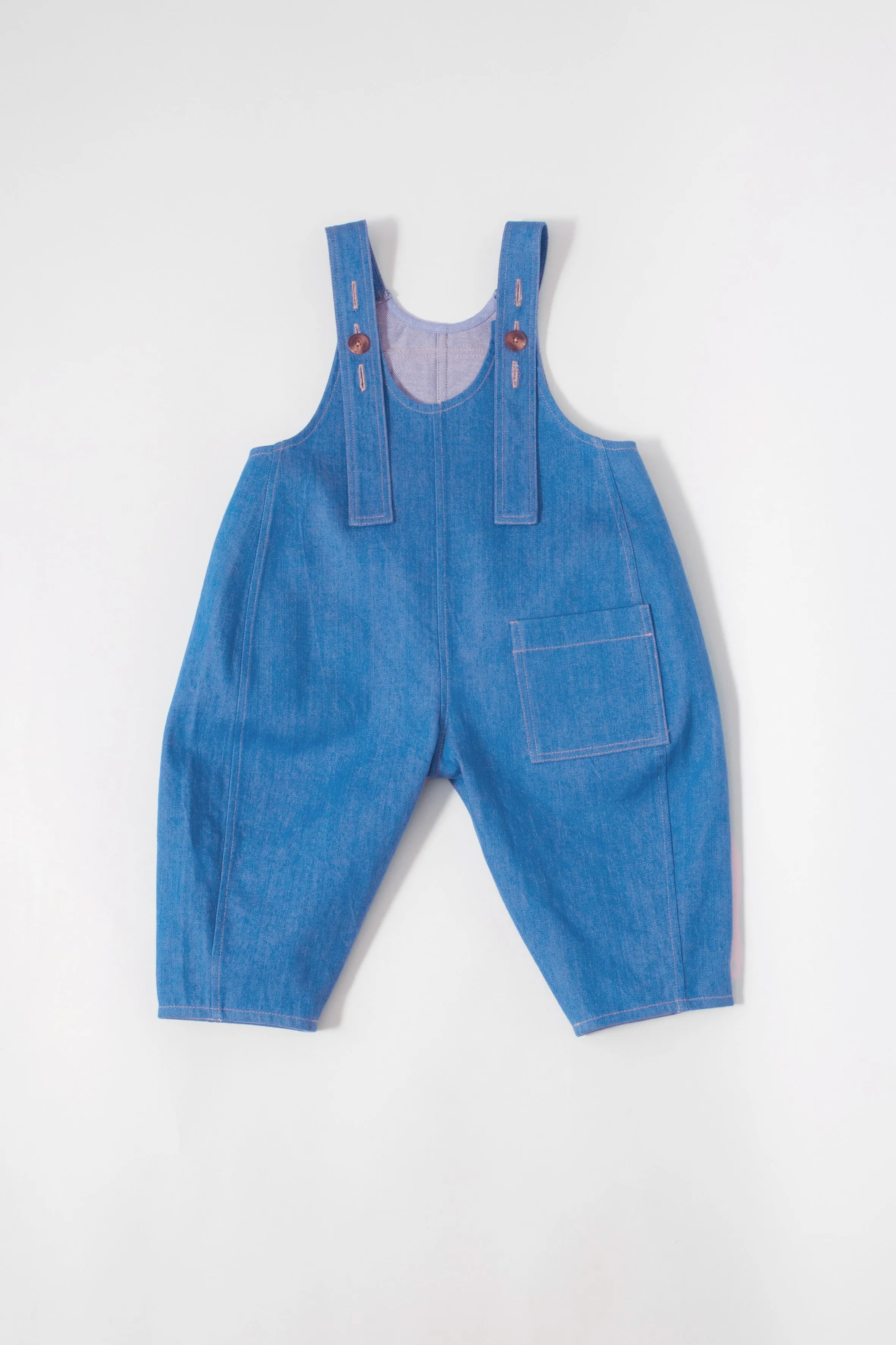 Kai Oversized Denim Dungarees