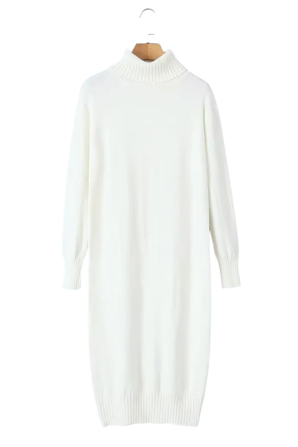 'Karla' Turtleneck Knitted Sweater Dress (3 Colors)