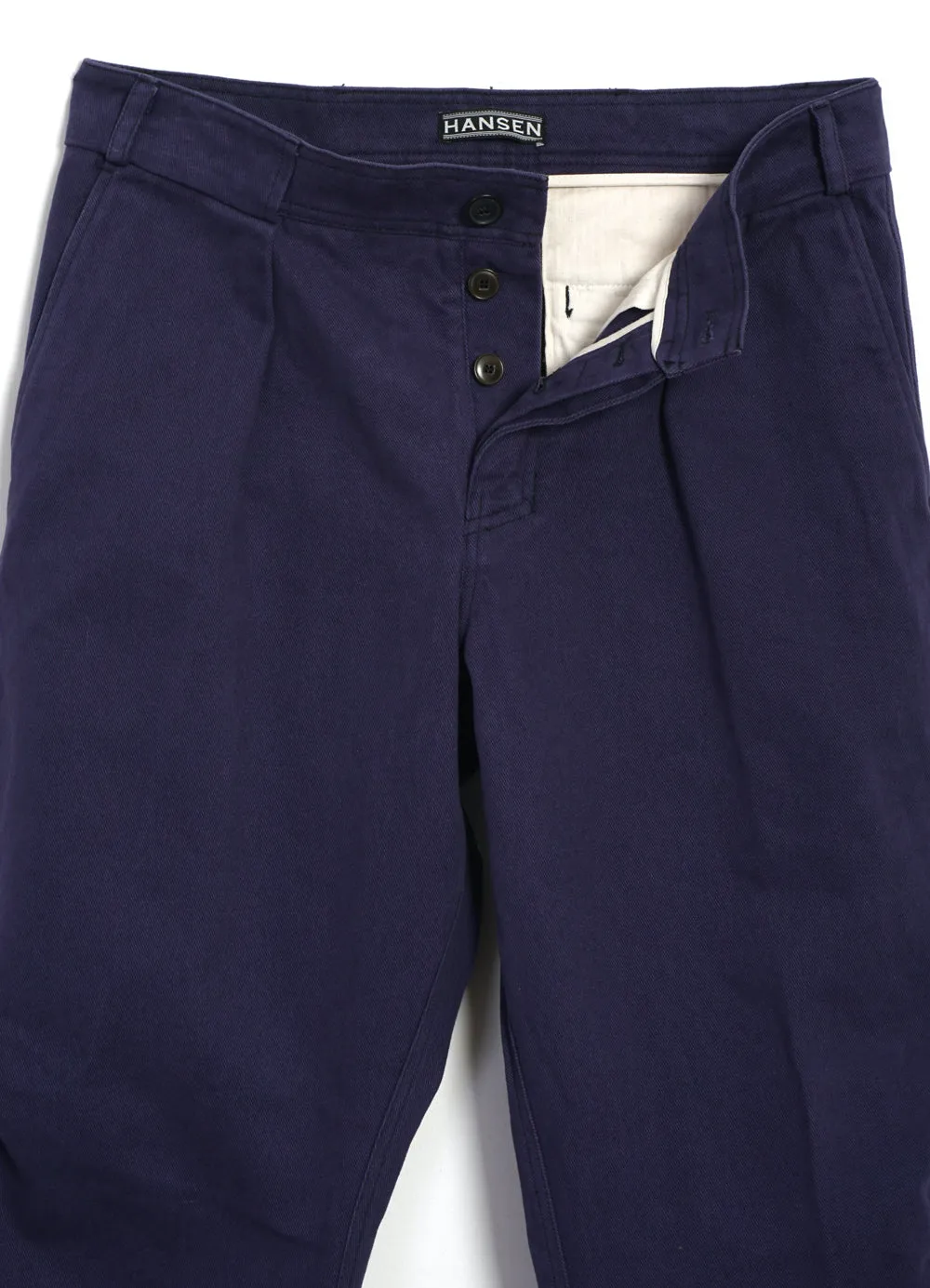 KARLO | Wide Cut Utility Trousers | French Blue