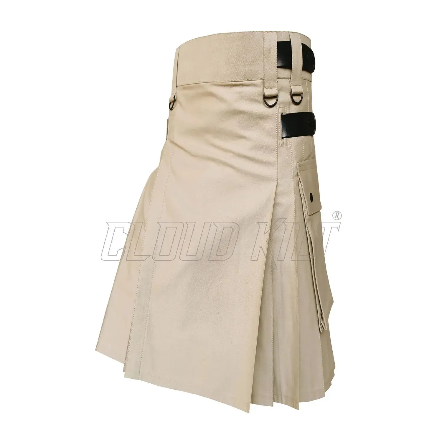 Khaki Utility Modern Deluxe Kilt