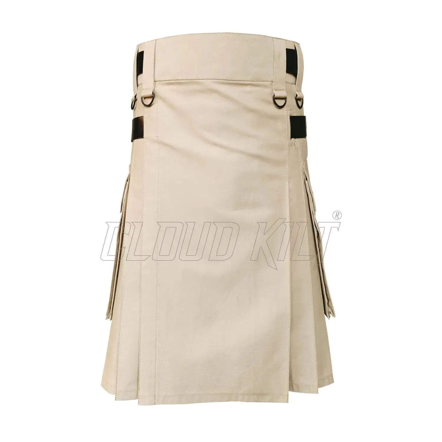 Khaki Utility Modern Deluxe Kilt