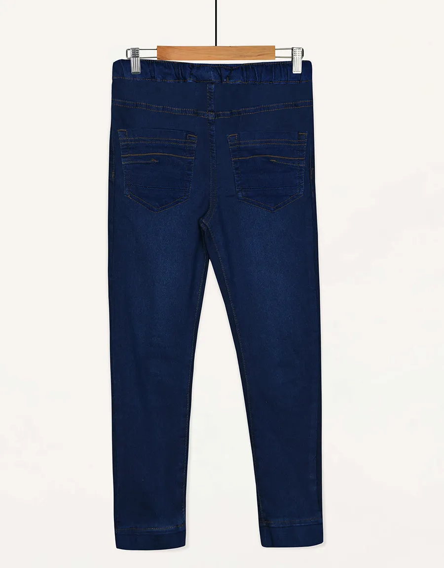 Kid's Denim Jeans Trouser-NAVY